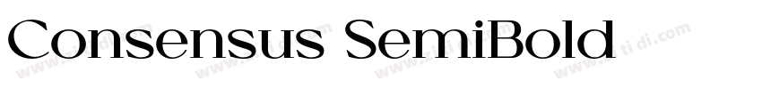 Consensus SemiBold字体转换